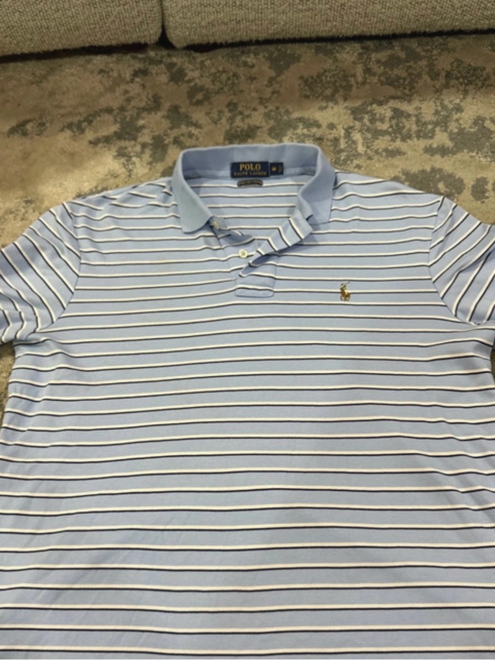 Polo by Ralph Lauren Light Blue & White Striped Polo